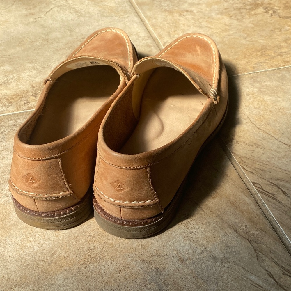 Sperry Tan Leather Loafers for Women - Picture 3 of 6